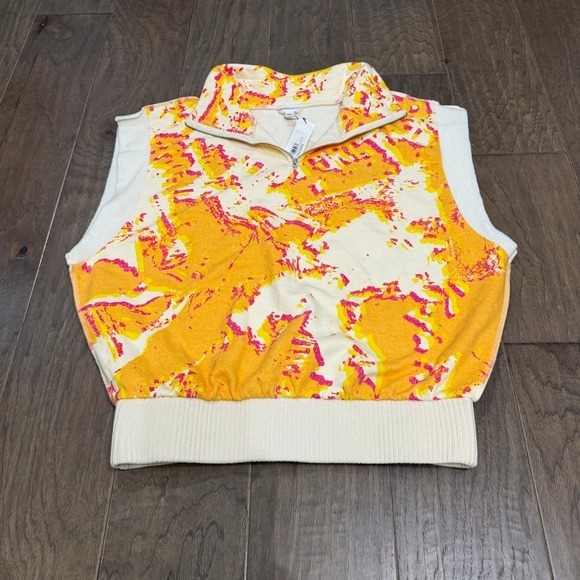MAKING THE CUT Abstract‎ Print Sleeveless Quarter Zip Vest NWT Women's Small - Picture 2 of 8